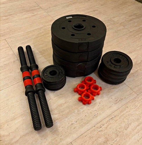 Dumbbell and plates - set, 4pc