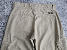 Dickies Cargo Pants Casual Flex Straight Leg Pant Khaki - 30 x 32 Regular