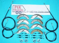 Twin Axle Brake Shoe, Nuts &