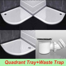 Slimline Stone Tray For Quadrant Shower Enclosure Door Bathroom Free Waste
