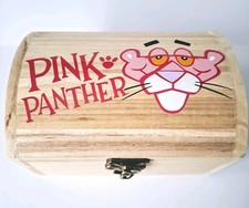 Pink Panther  Jewellery/storage Box personalised x1, Treasure Chest