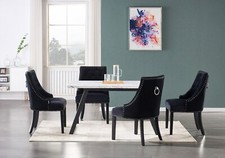 Black Velvet Dining Chairs