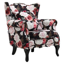 Vintage Wingback Floral Fabric
