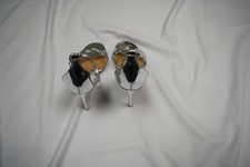 ANNE MICHELLE Metallic Silver 4.5" High Timeless Heels Shoes Ankle Strap 7 (37)