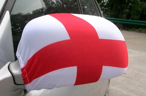 Car wing mirror socks - mirror, flags