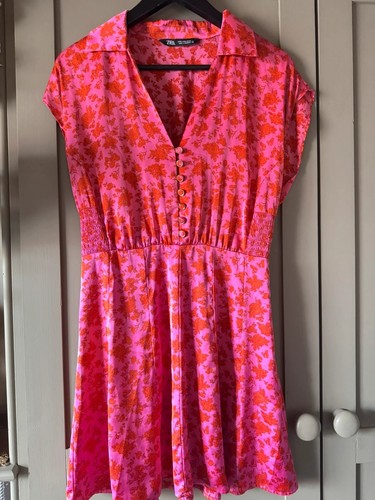 Zara vibrant pink - 10, floral