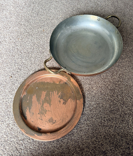 Copper frying pan double - frying,