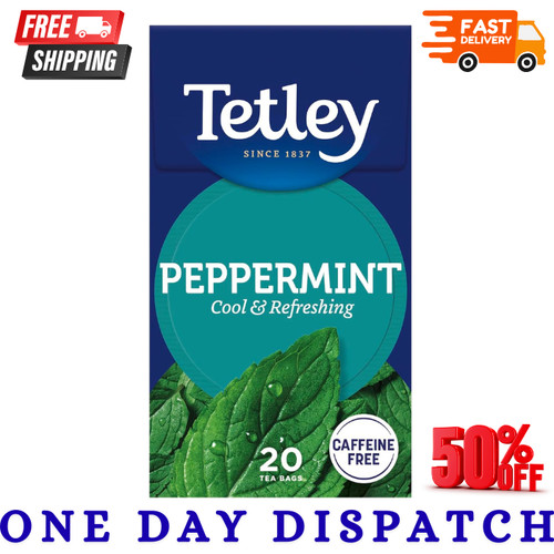 Tetley fresh mint tea box - tetley,
