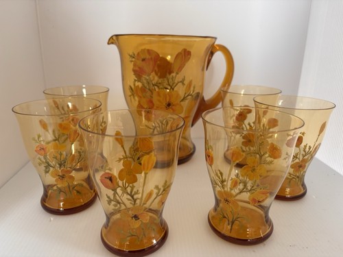 Vintage amber glass hand - vintage,