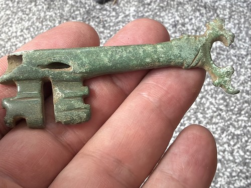 Medieval heavy bronze key - medieval,