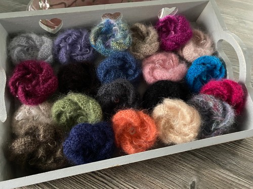 Hand knitted fine mohair - fine,