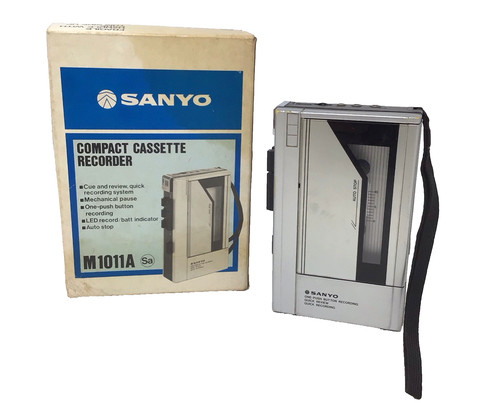 Vintage sanyo m1011a cassette - vintage,