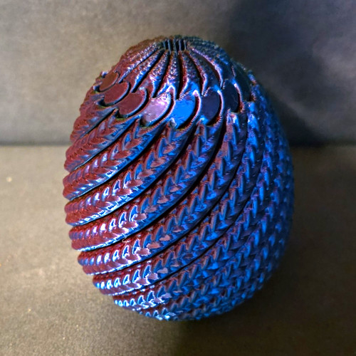 Blue purple dragon egg - &,