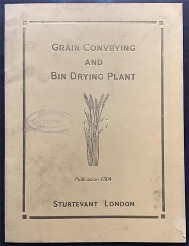 Sturtevant grain drying bin - sturtevant,