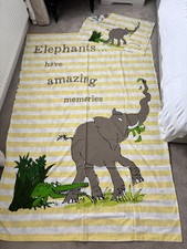 Single Duvet Cover.  Roald Dahl Trunky the Elephant  M&S Single Bed Duvet Cover 