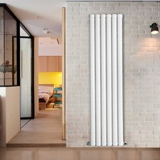 White Flat Panel Oval Column