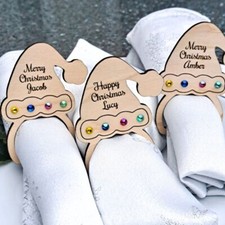 Personalised christmas napkin - personalised,