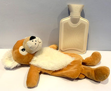 The Country Club Hot Water Bottle & Tiger/ Lion  Soft Plush Toy Cover