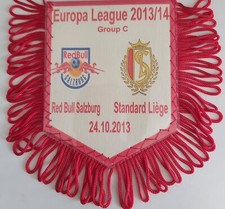 RED BULL SALZBURG V STANDARD LIEGE EUROPA LEAGUE 2013-14 COLOUR PENNANT