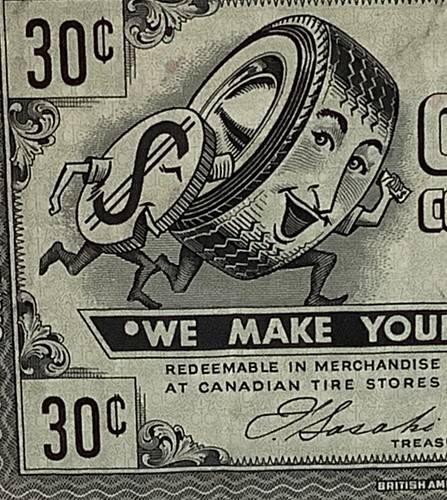 Canadian tire money coupon 30c - coupon,