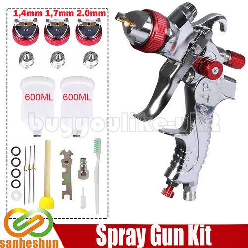 Hvlp spray gun kit 600ml - gun, 2x