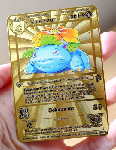 Venusaur gold metal - venusaur,