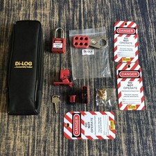 DI-LOG Lockout Kit DLLOC3 Professional Measurably Better RED Case Hardly used