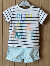 Minoti white and blue stripe