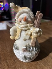 Adorable Resin Snowman With