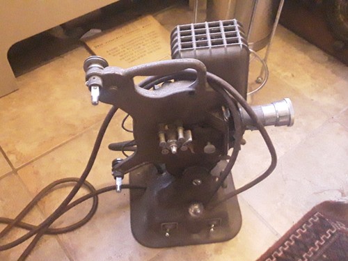 Old antique movie projector - antique,