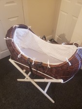 John lewis wicker moses basket - john,
