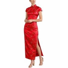 Vtg Chinese Long Qipao Dress