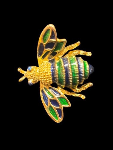 Vintage sphinx enamel bee - vintage,