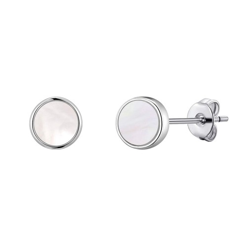 Mother pearl stud earrings - of,