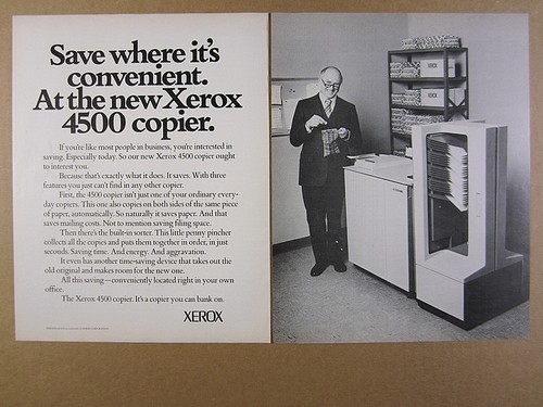 1975 xerox 4500 - xerox, copier
