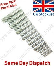 HSS Ground End Mills Milling Cutters Straight Shank Various Sizes UK 3mm - 20mm