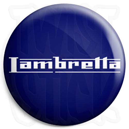 Lambretta logo button badge - lambretta,