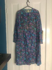 Vintage floral shirt dress - shirt,