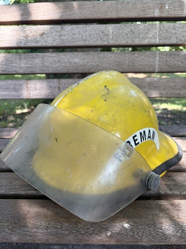 Vintage fireman helmet usa - helmet,