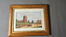Antique The village lane
