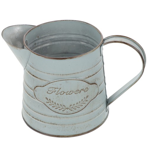 Vintage metal flower jug - vintage,