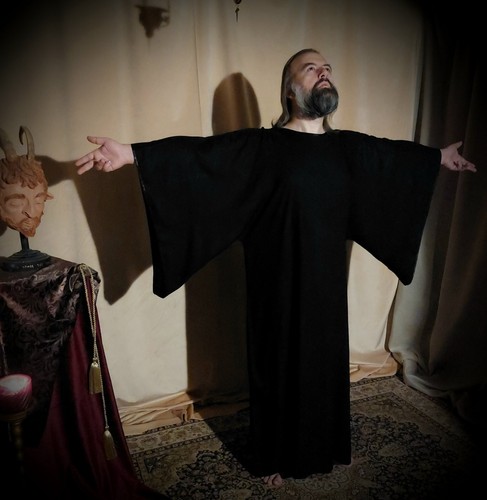 Black robe magic tau - black, robe,