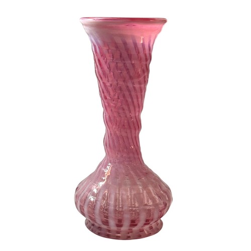 Fenton art glass - art, cranberry