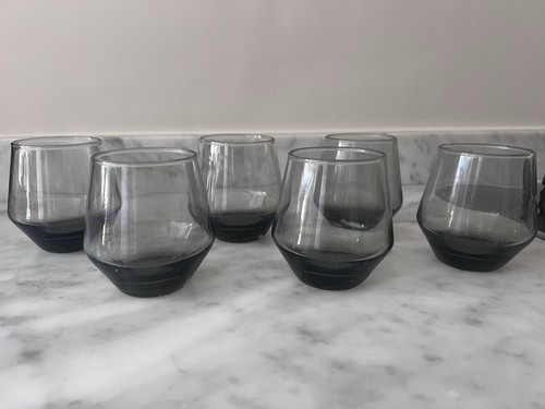 Vintage smoked grey glass - smoked,