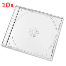 10x Clear Single CD Disc Jewel