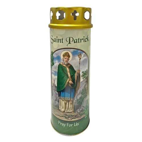 Religious pillar candle and - candle,
