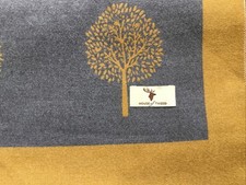 =NEW= House Of tweed  soft pashmina in mustard & grey with tree motif