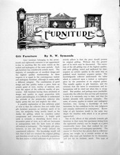 Old Gilt Furniture Side Table Console Settee Stool MirrorPages 1928