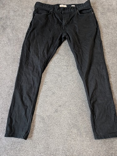 Acw85 mens black skinny jeans - black,