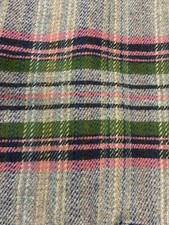 Tweedmill Tartan Large 100% Wool Blanket 160cm X 154 Made In UK Natural 